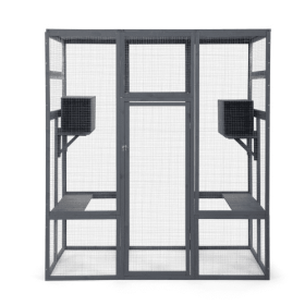 Oversized Cat Cage - Grey